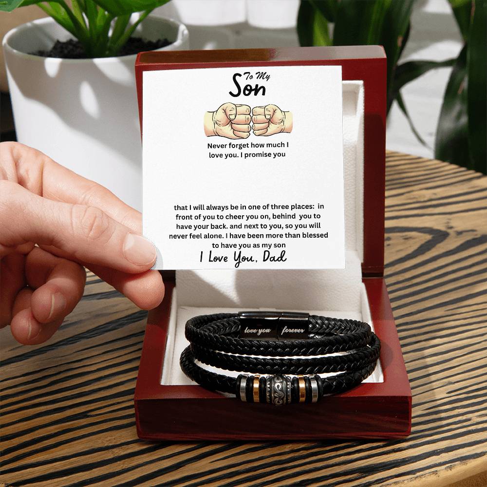 Son- One of three places-Men's "Love You Forever" Bracelet