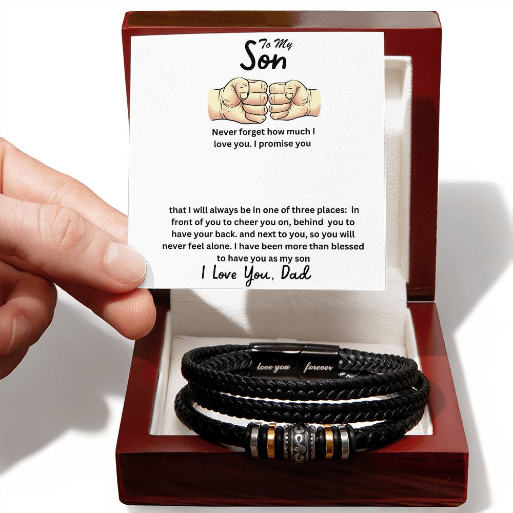 Son- One of three places-Men's "Love You Forever" Bracelet