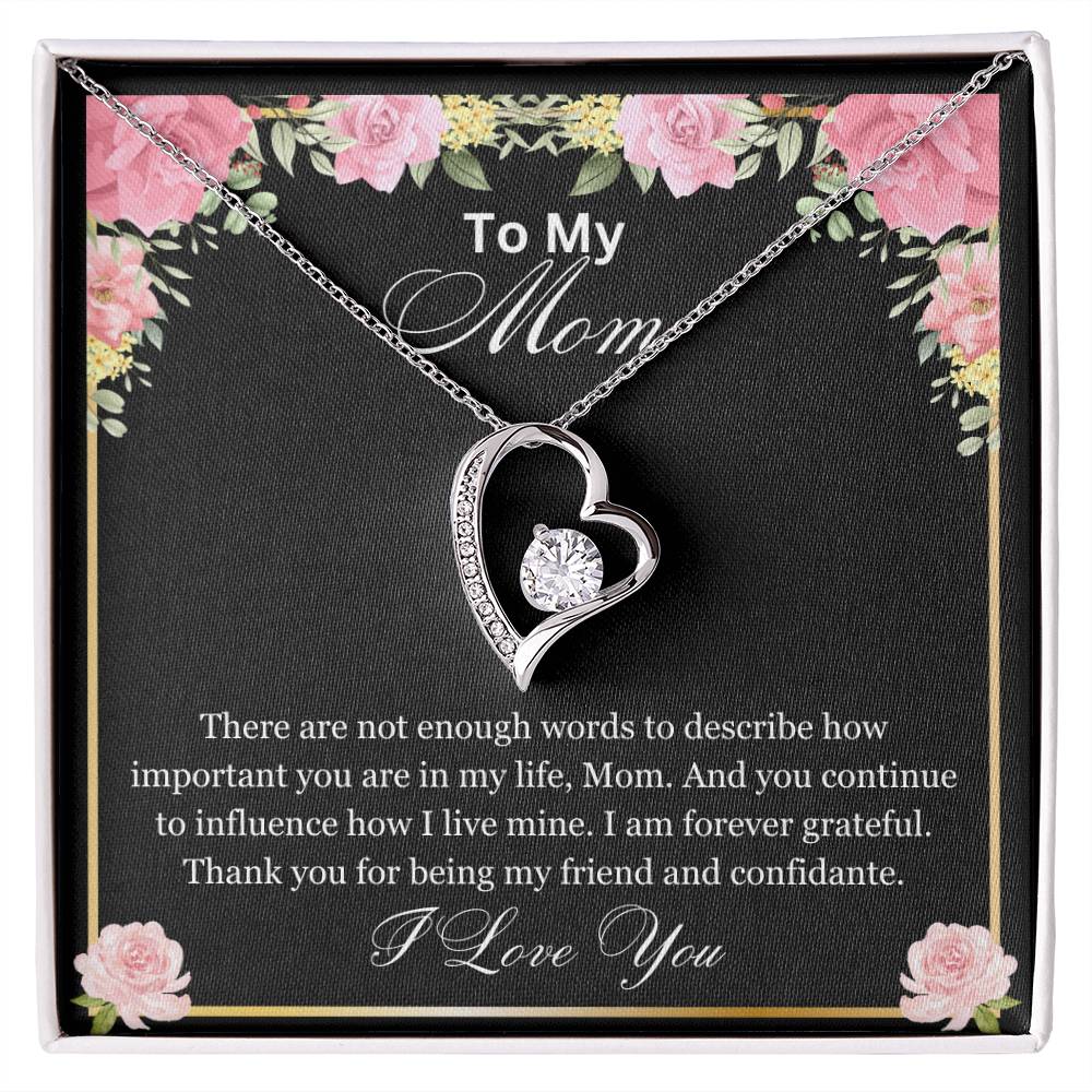 Mom- How important you are-Forever Love Necklace