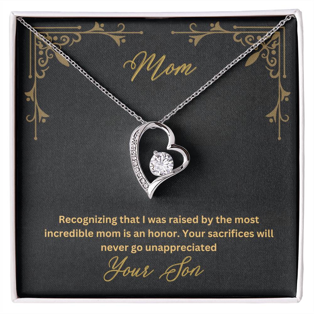 Mom- Most incredible mom-Forever Love Necklace