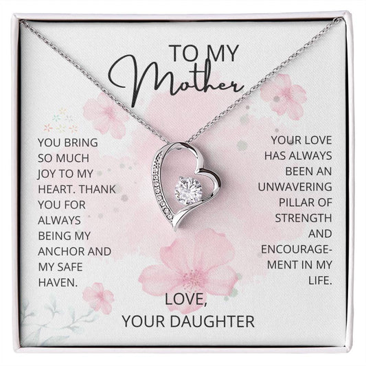 Mom- Being my anchor-Forever Love Necklace