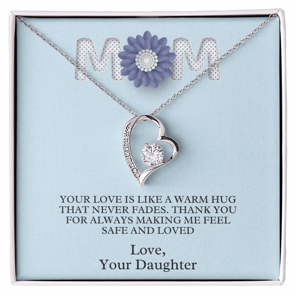 Mom- A warm hug-Forever Love Necklace