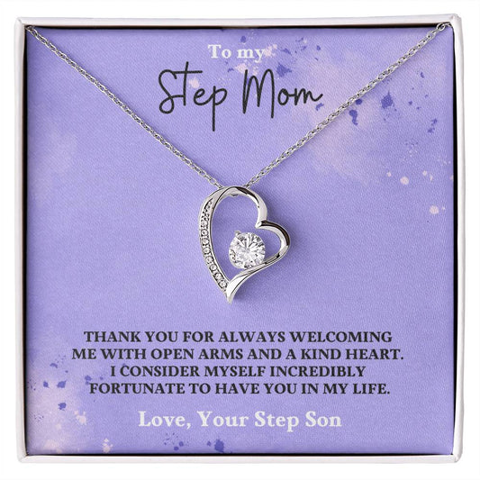 Stepmom- Fortunate to have you in my life-Forever Love Necklace