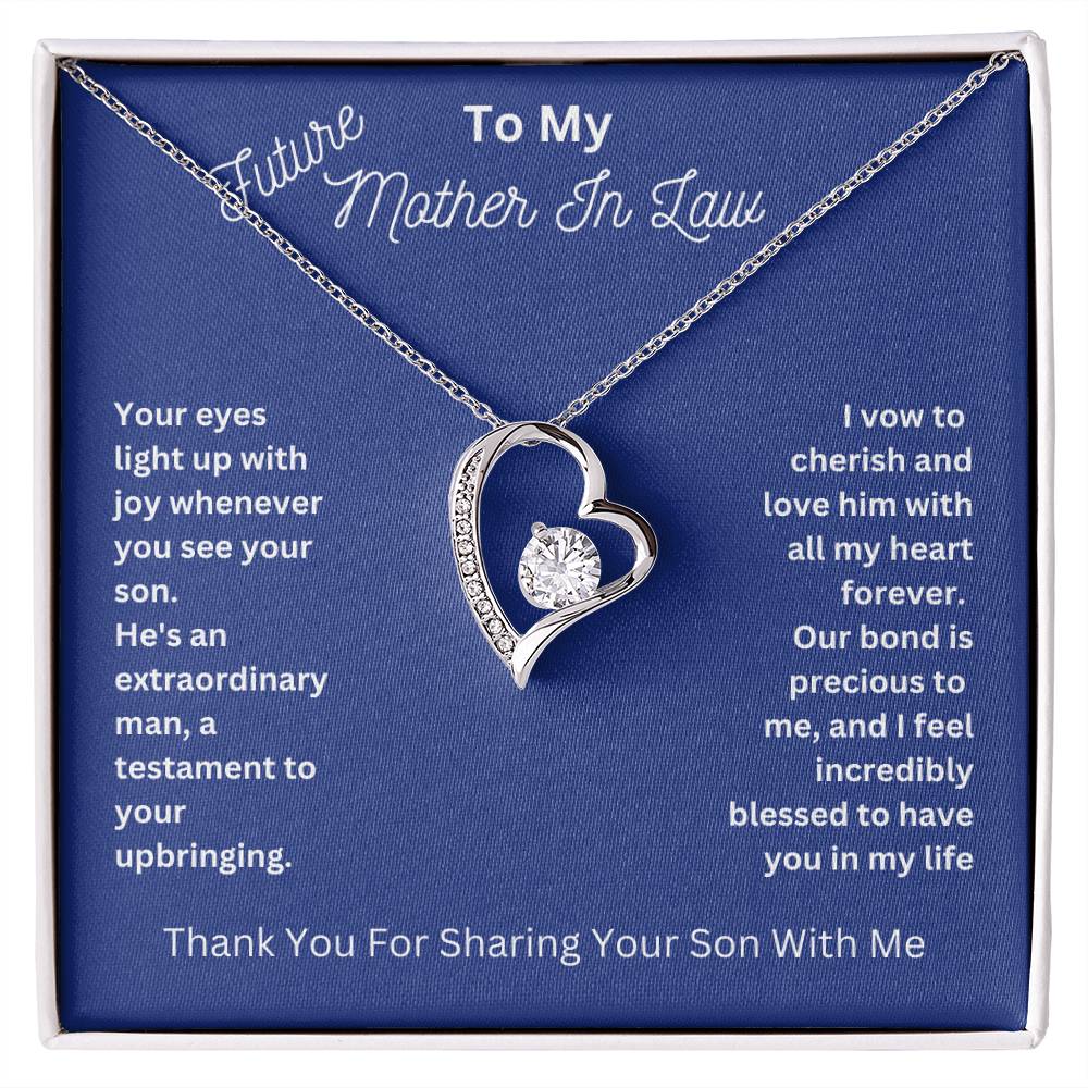 Mother-In-Law- Sharing Your Son with Me-Forever Love Necklace