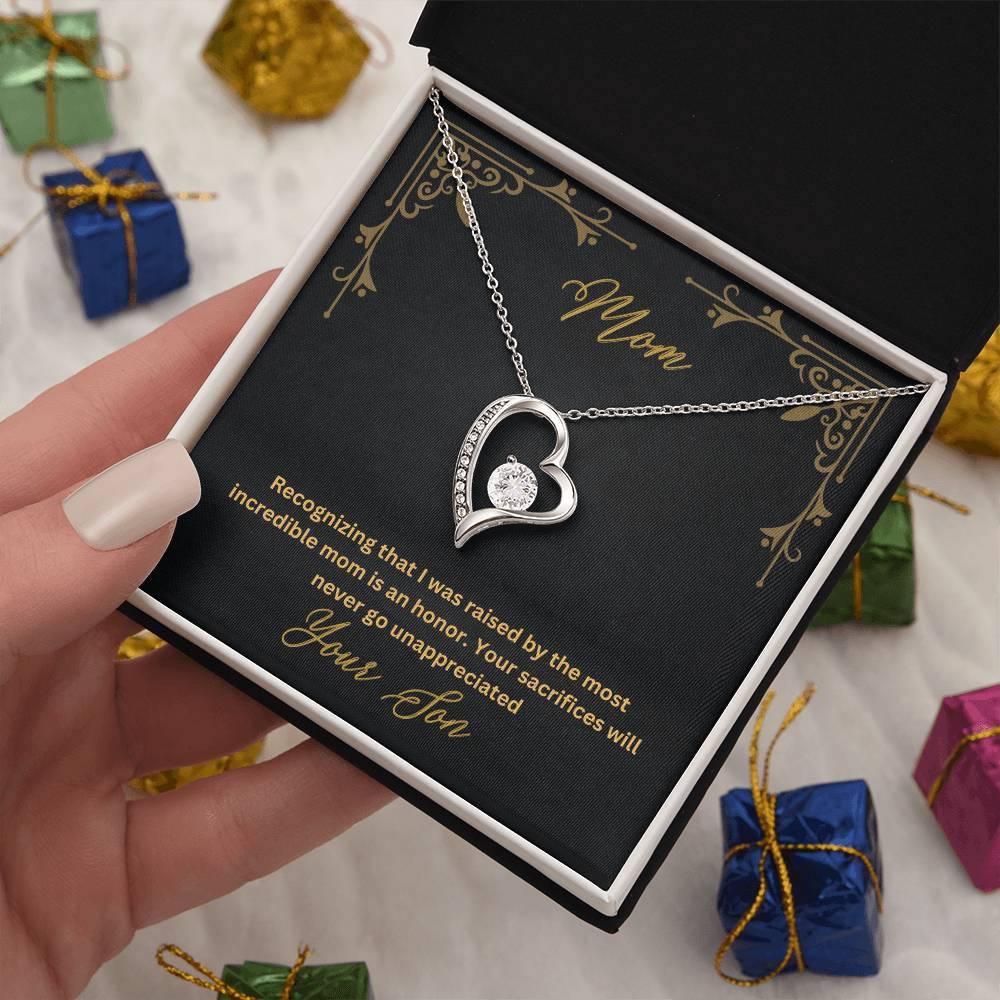 Mom- Most incredible mom-Forever Love Necklace