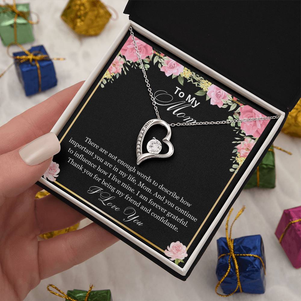 Mom- How important you are-Forever Love Necklace