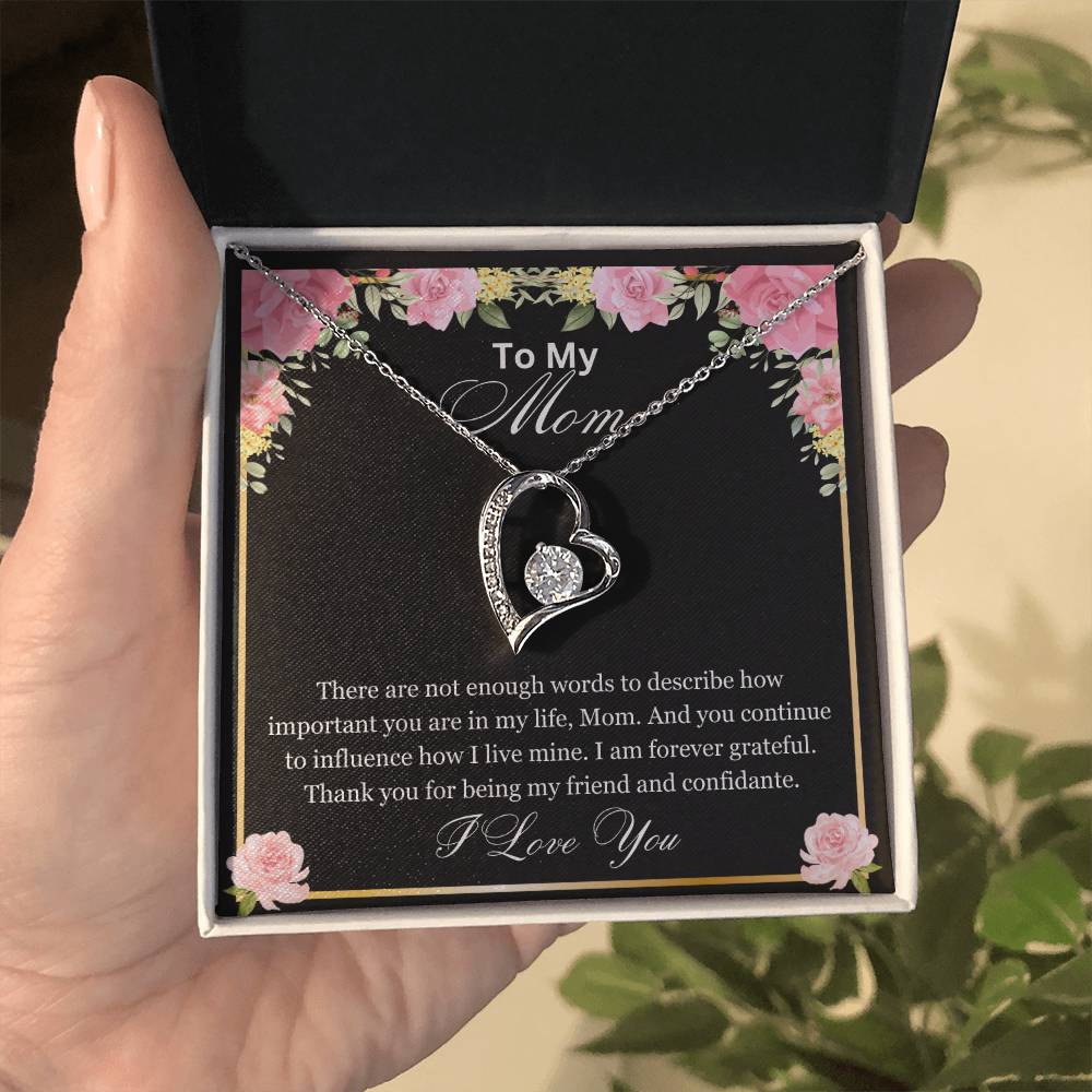 Mom- How important you are-Forever Love Necklace