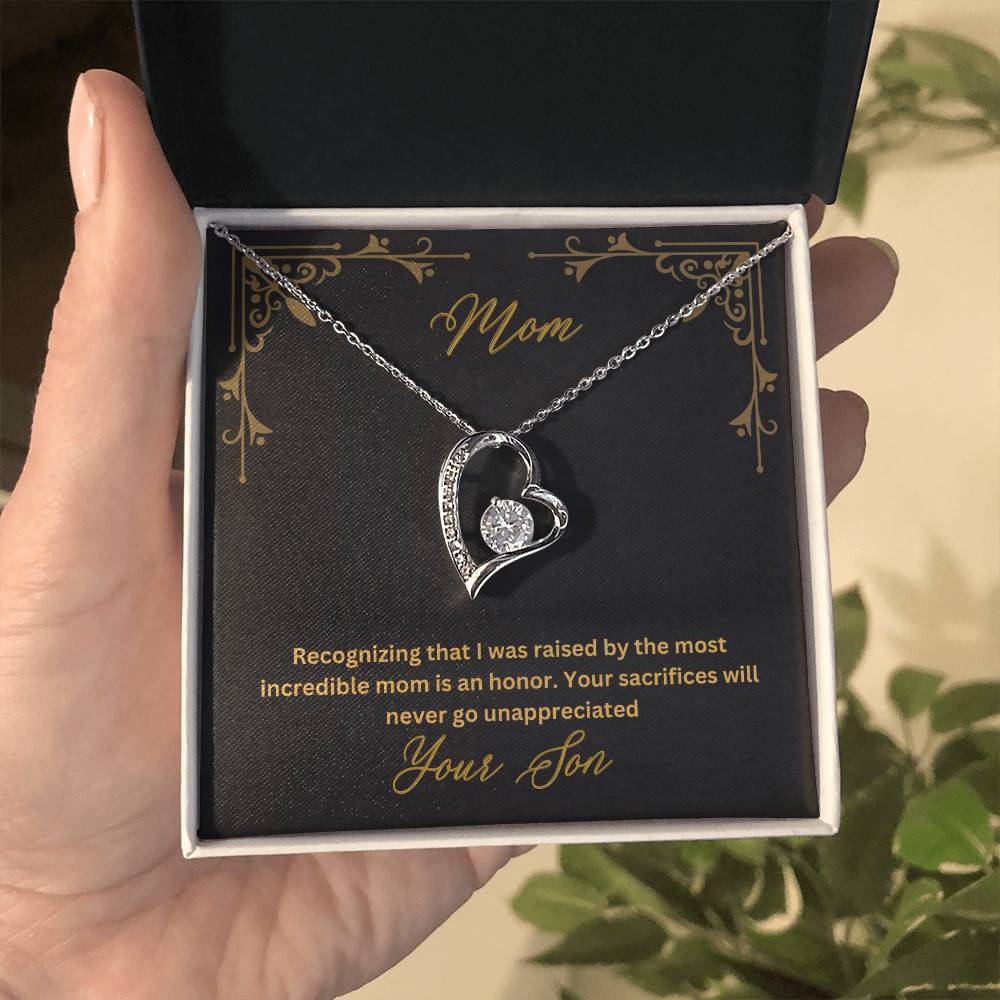 Mom- Most incredible mom-Forever Love Necklace