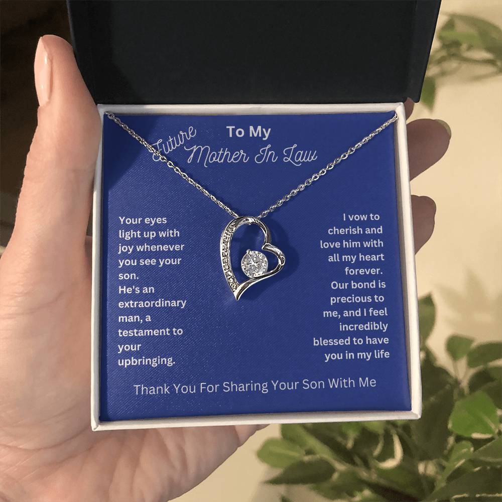 Mother-In-Law- Sharing Your Son with Me-Forever Love Necklace