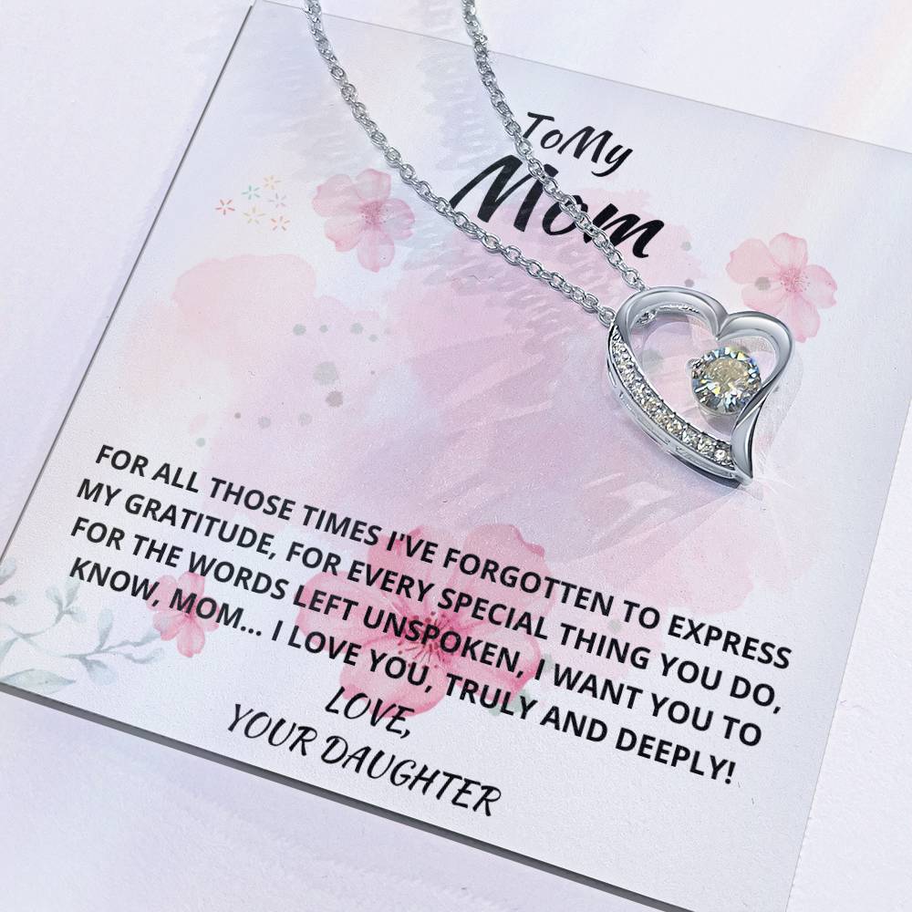 Mom- Express my gratitude-Forever Love Necklace