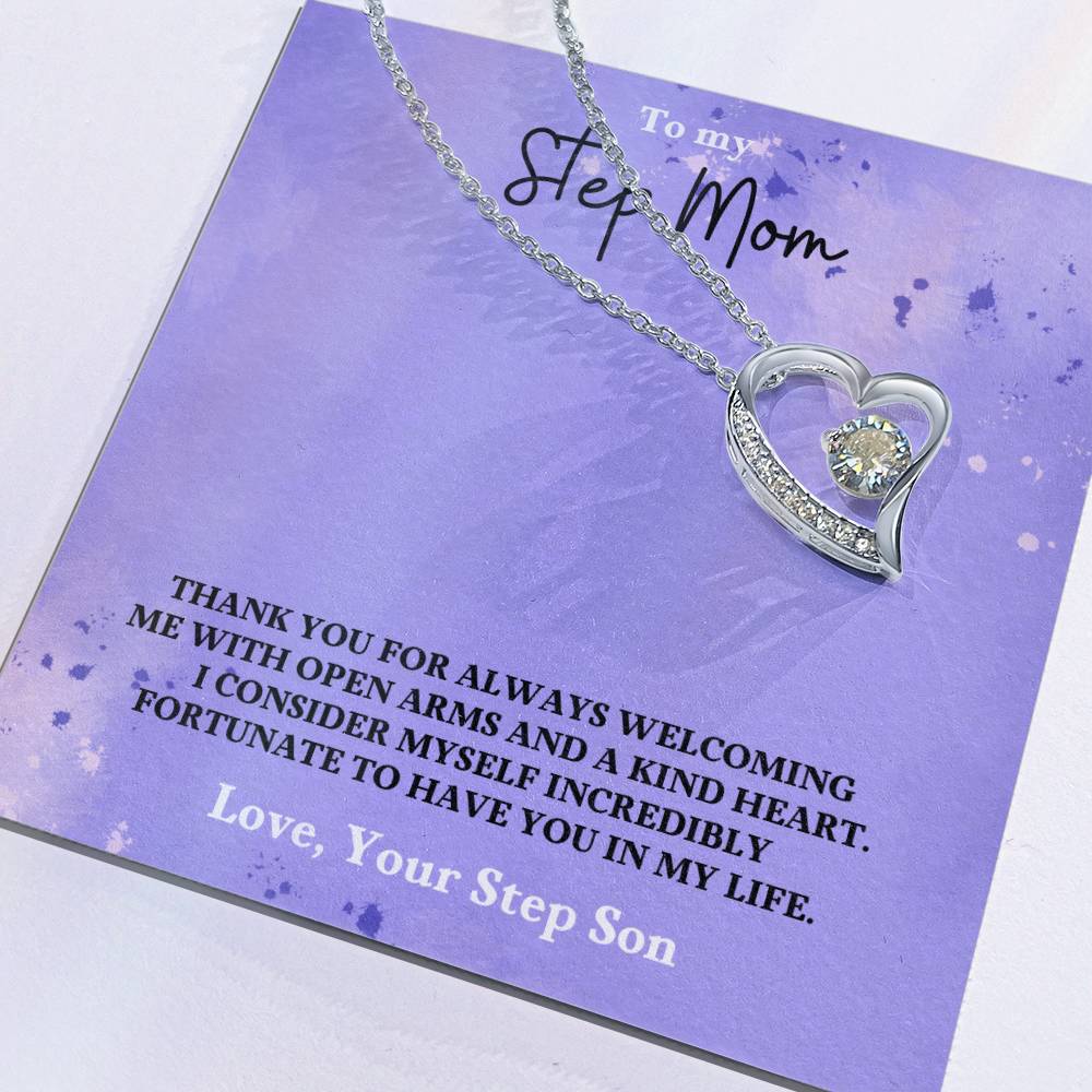 Stepmom- Fortunate to have you in my life-Forever Love Necklace