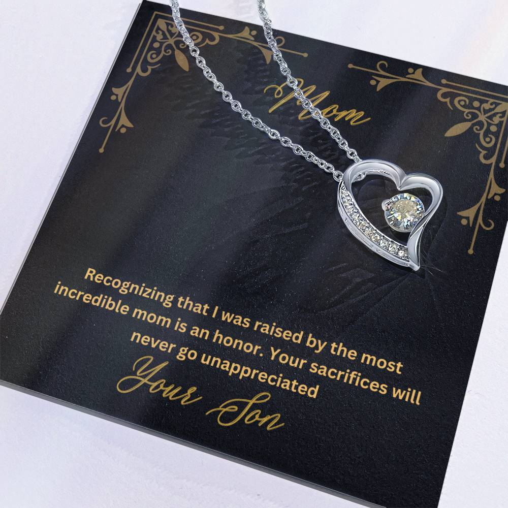 Mom- Most incredible mom-Forever Love Necklace