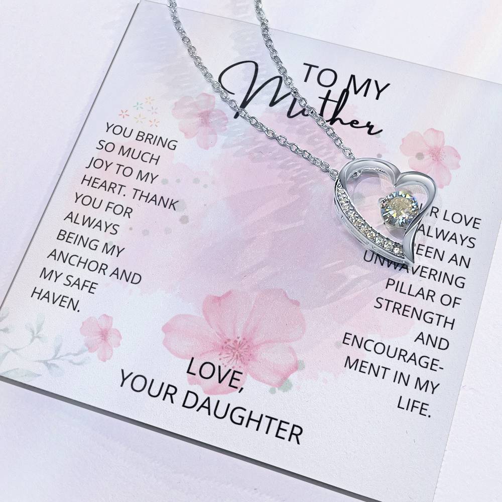 Mom- Being my anchor-Forever Love Necklace