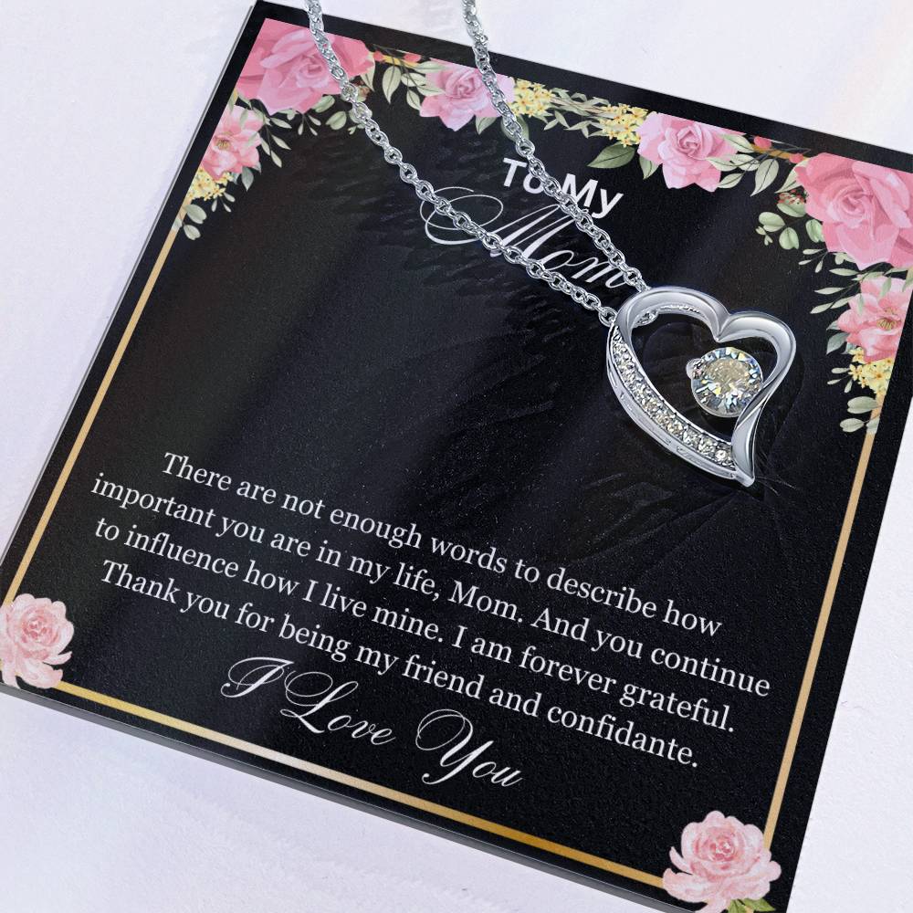 Mom- How important you are-Forever Love Necklace