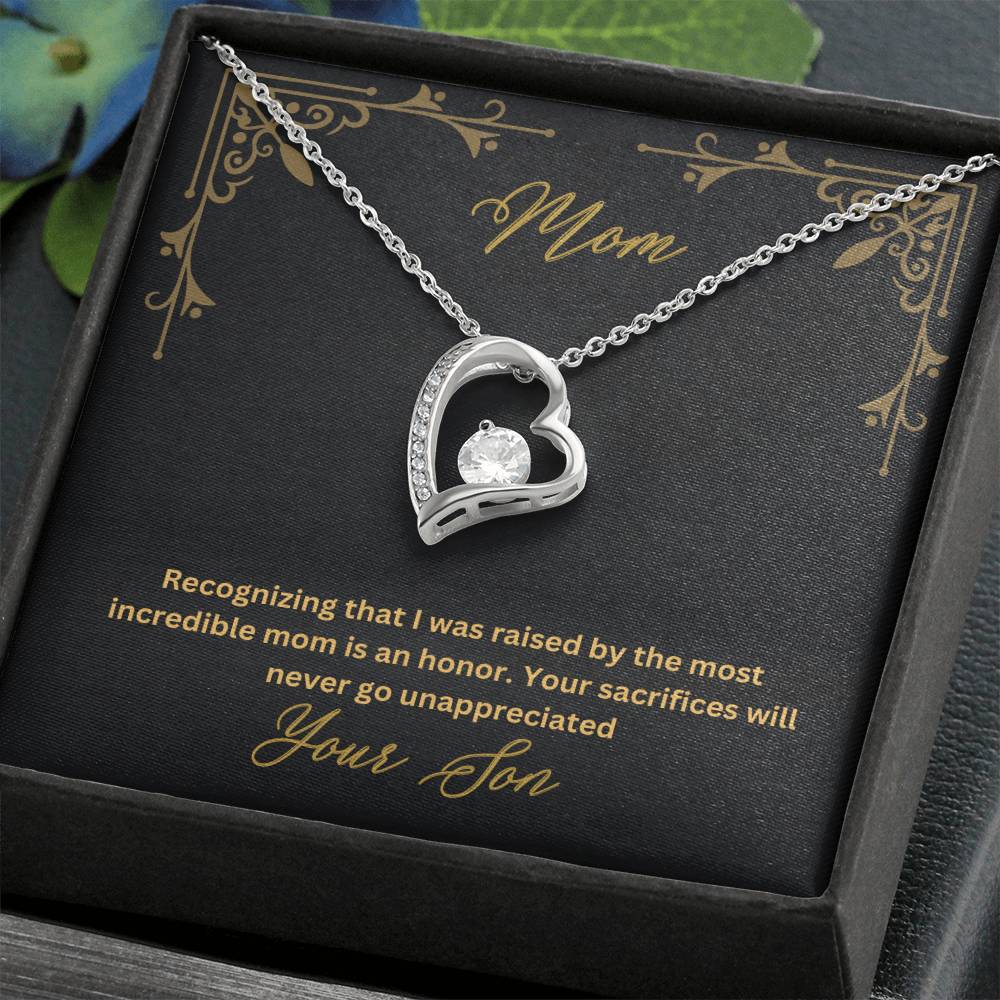 Mom- Most incredible mom-Forever Love Necklace