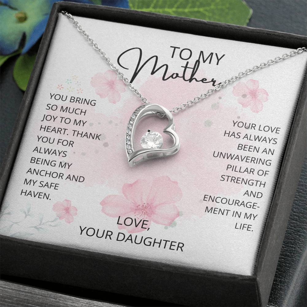 Mom- Being my anchor-Forever Love Necklace