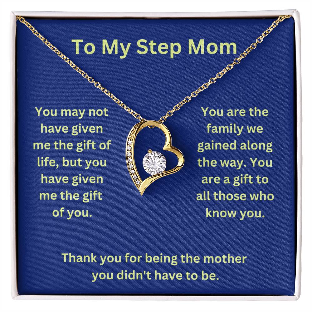 Stepmom- The gift of life-Forever Love Necklace