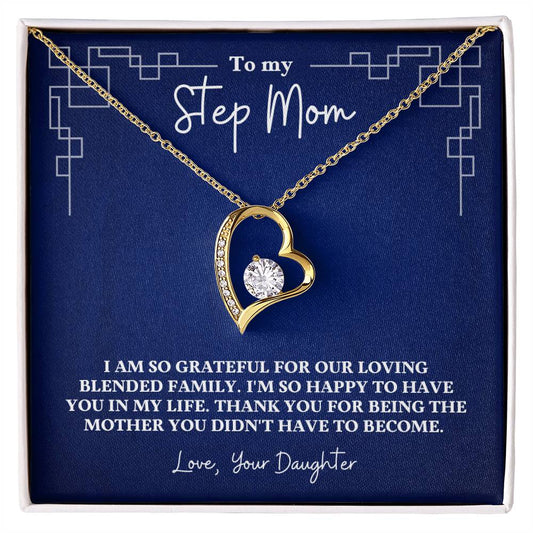 Stepmom- Blended family-Forever Love Necklace