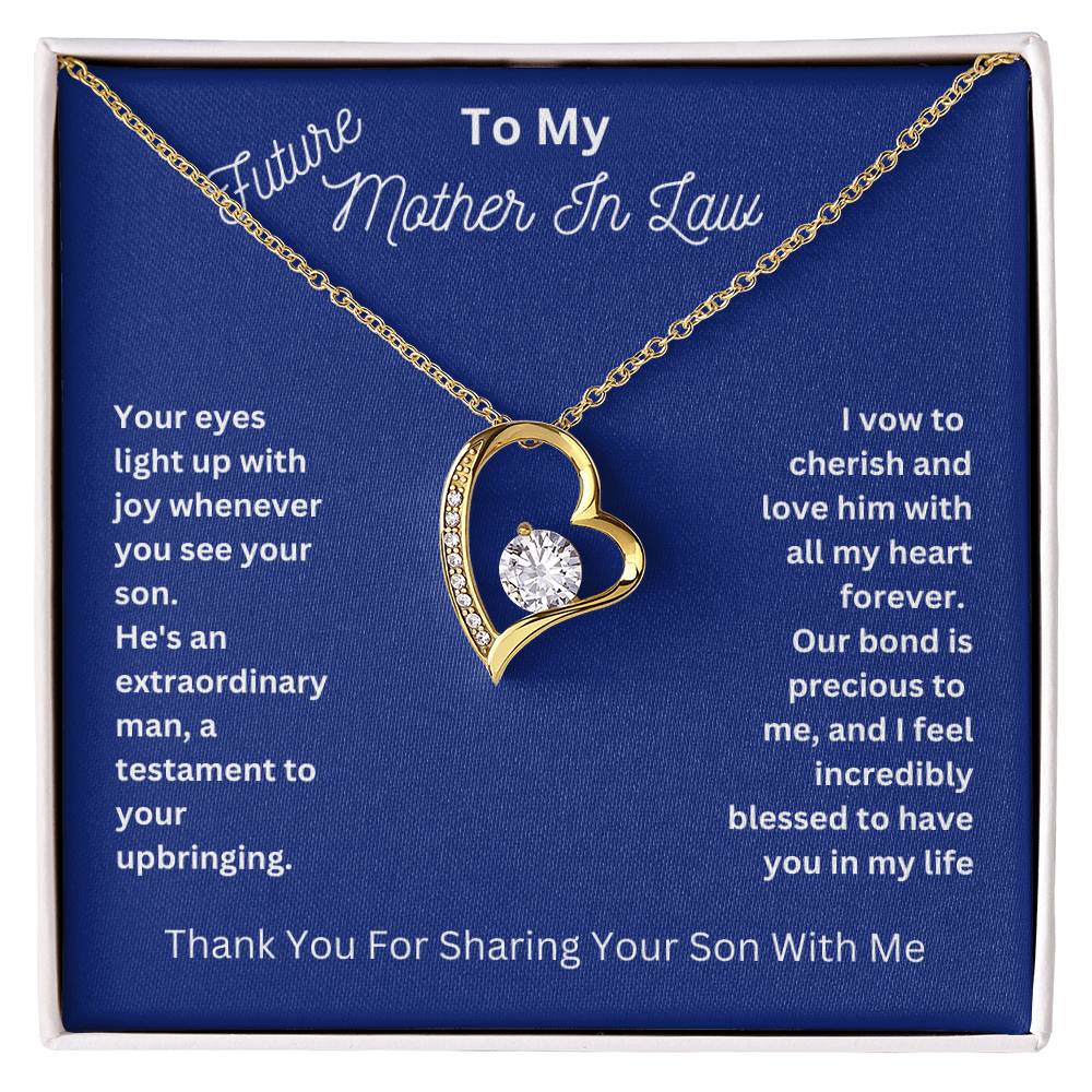 Mother-In-Law- Sharing Your Son with Me-Forever Love Necklace