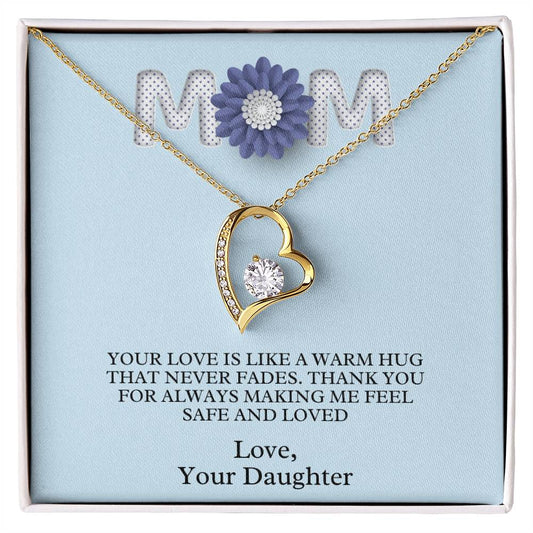 Mom- A warm hug-Forever Love Necklace