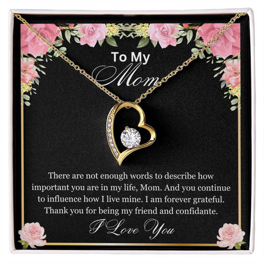 Mom- How important you are-Forever Love Necklace