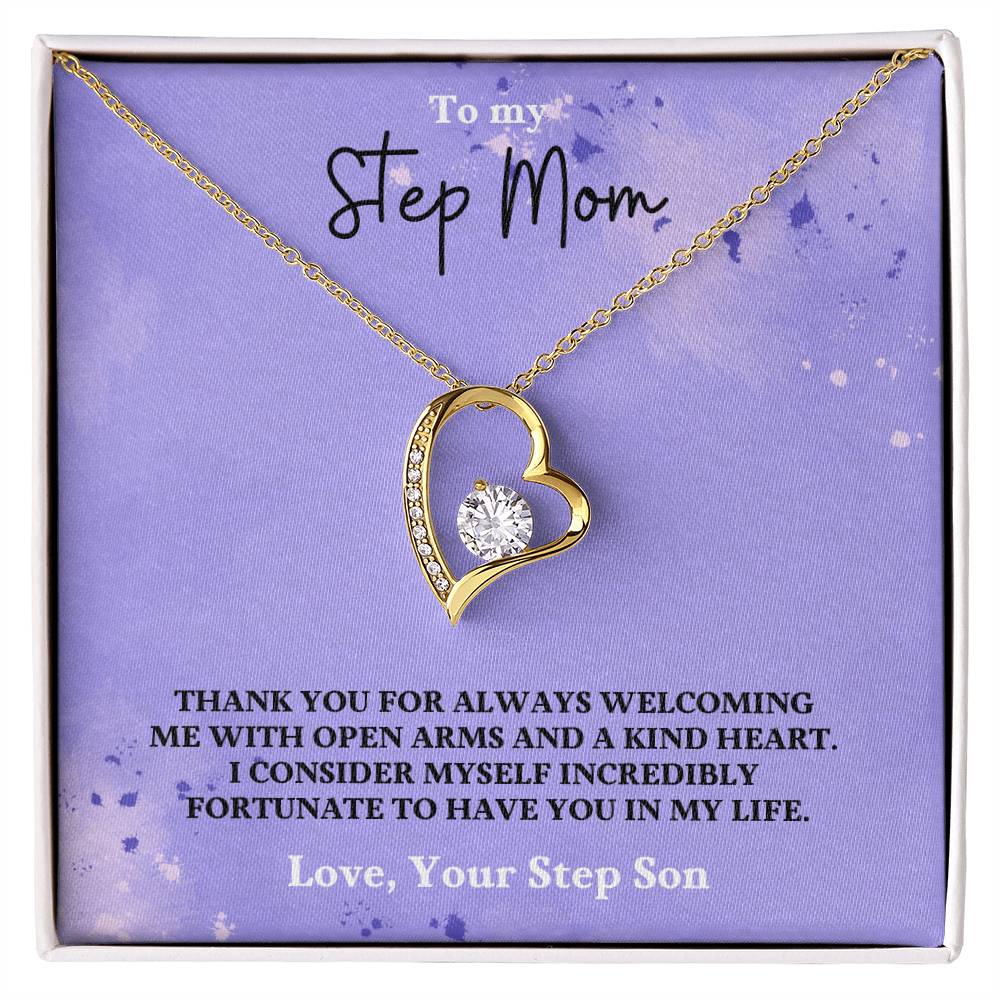 Stepmom- Fortunate to have you in my life-Forever Love Necklace