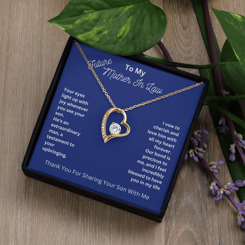 Mother-In-Law- Sharing Your Son with Me-Forever Love Necklace