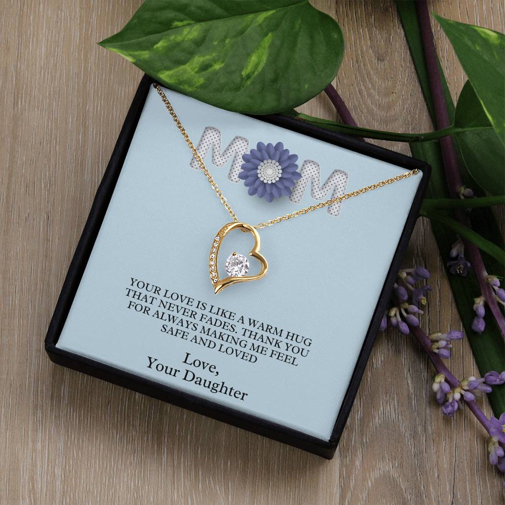 Mom- A warm hug-Forever Love Necklace