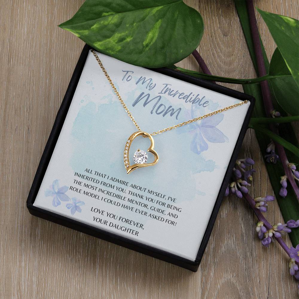 Mom- Inherited from you-Forever Love Necklace