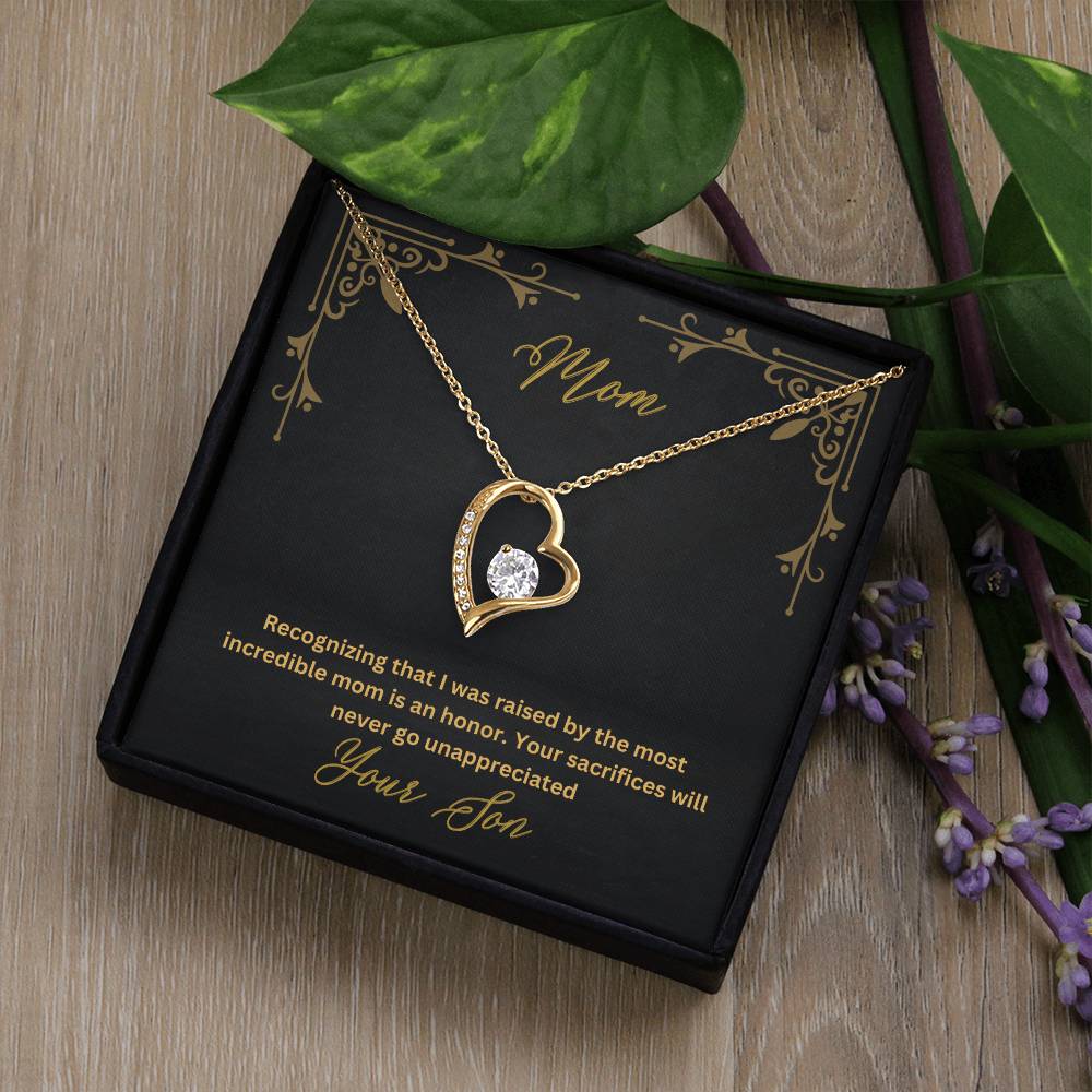 Mom- Most incredible mom-Forever Love Necklace