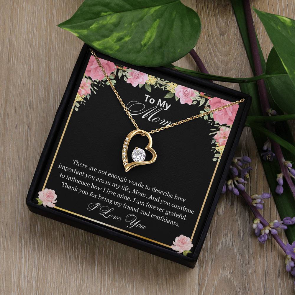 Mom- How important you are-Forever Love Necklace