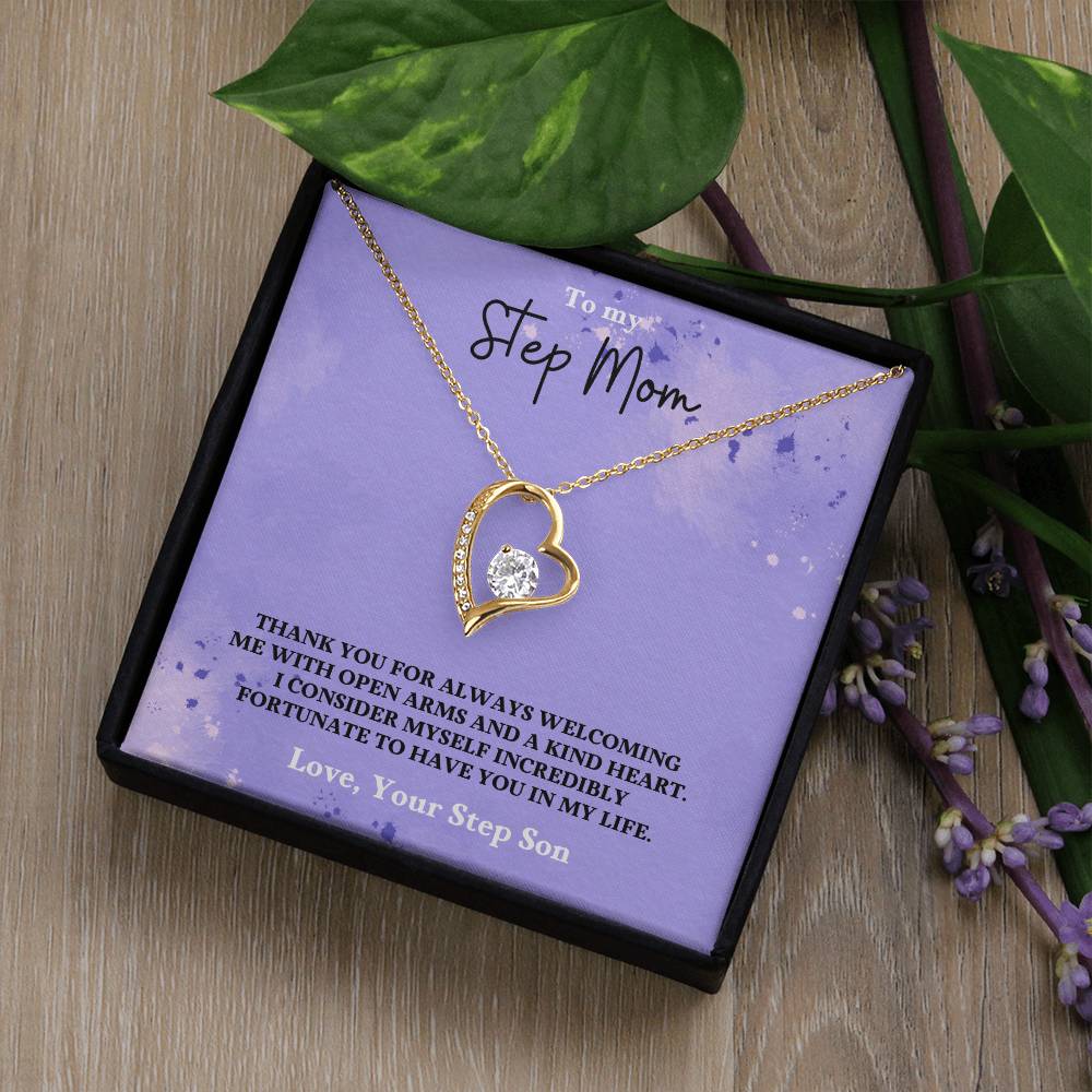 Stepmom- Fortunate to have you in my life-Forever Love Necklace