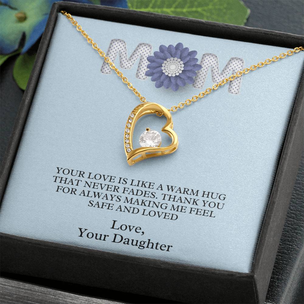 Mom- A warm hug-Forever Love Necklace