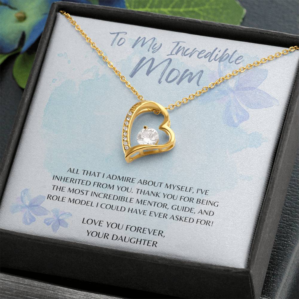 Mom- Inherited from you-Forever Love Necklace