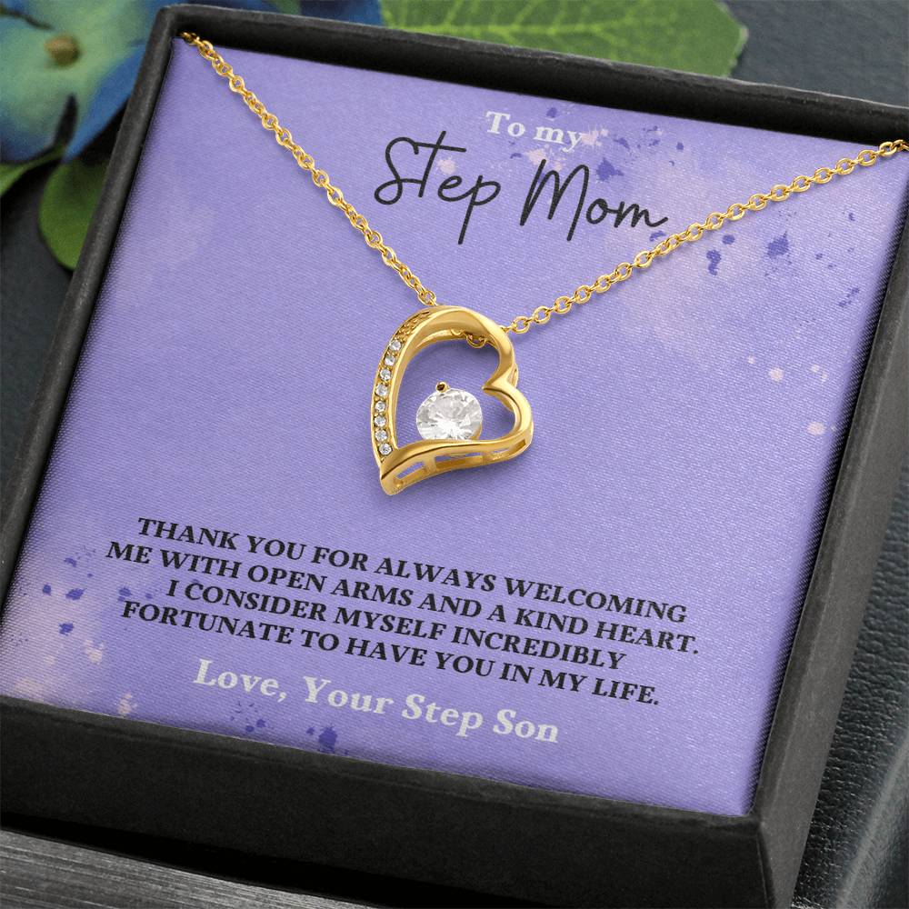 Stepmom- Fortunate to have you in my life-Forever Love Necklace